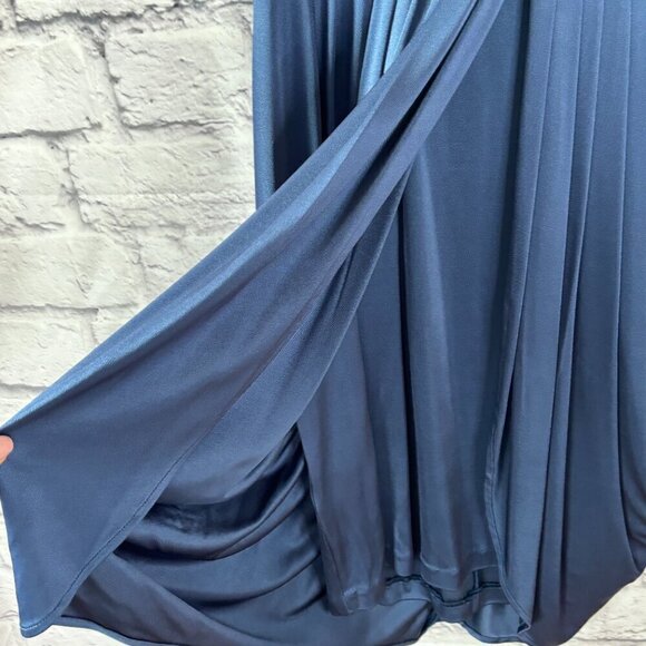 BCBGMaxAzria Blue V-Neck Sleeveless Cocktail Dress | Women's Size S | NWT - Picture 8 of 10